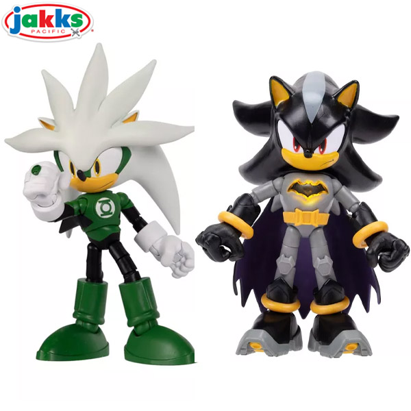 Jakks Pacific DC x Sonic the Hedgehog Power vs Speed 5 Inch Action Figure Multipack